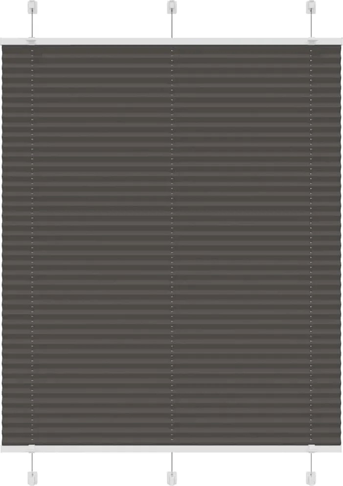 vidaXL Jaluzea plisată negru 105x150 cm Lățime țesătură 104,4 cm