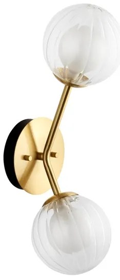 Endon 96691 - Aplică de perete NORTHWEST 2xG9/3W/230V, aurie