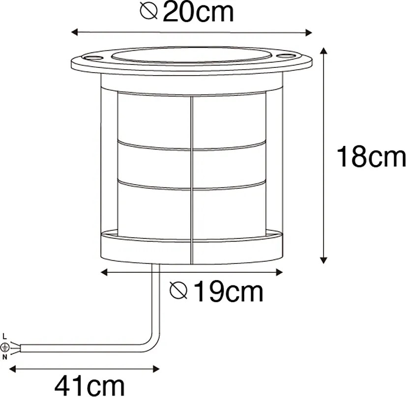 Set de 6 spoturi de sol exterioare dimabile negre IP65, inclusiv LED - Delux Honey