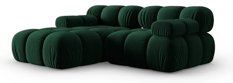 Canapea verde cu tapițerie din catifea 191 cm Bellis – Micadoni Home