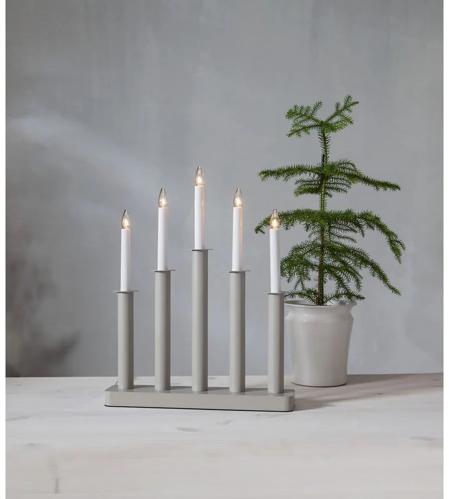 Decorațiune luminoasă de Crăciun bej Plate – Star Trading