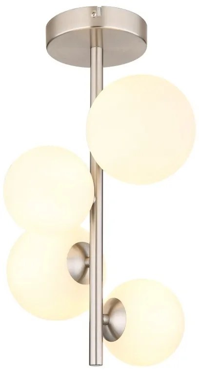Plafoniera 4L design modern Riha nichel