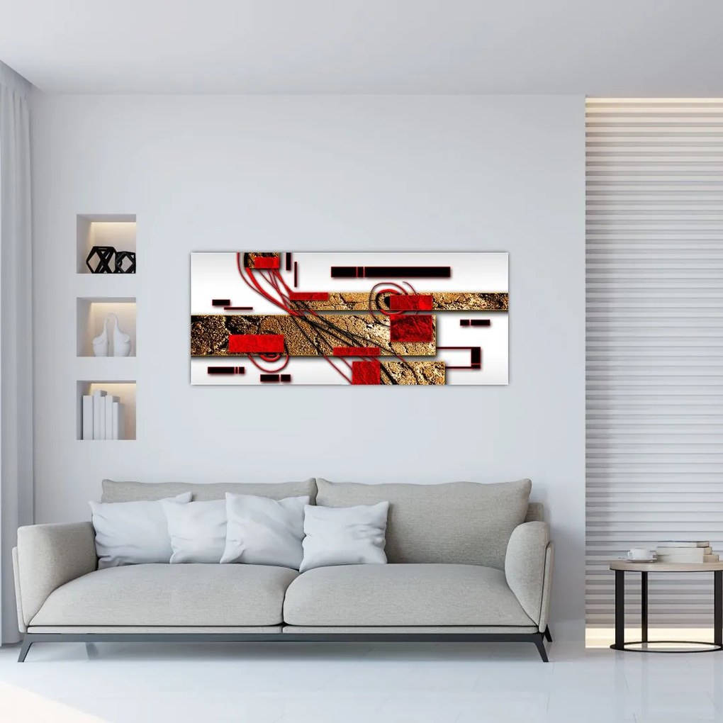 Tablou cu abstracție (120x50 cm)