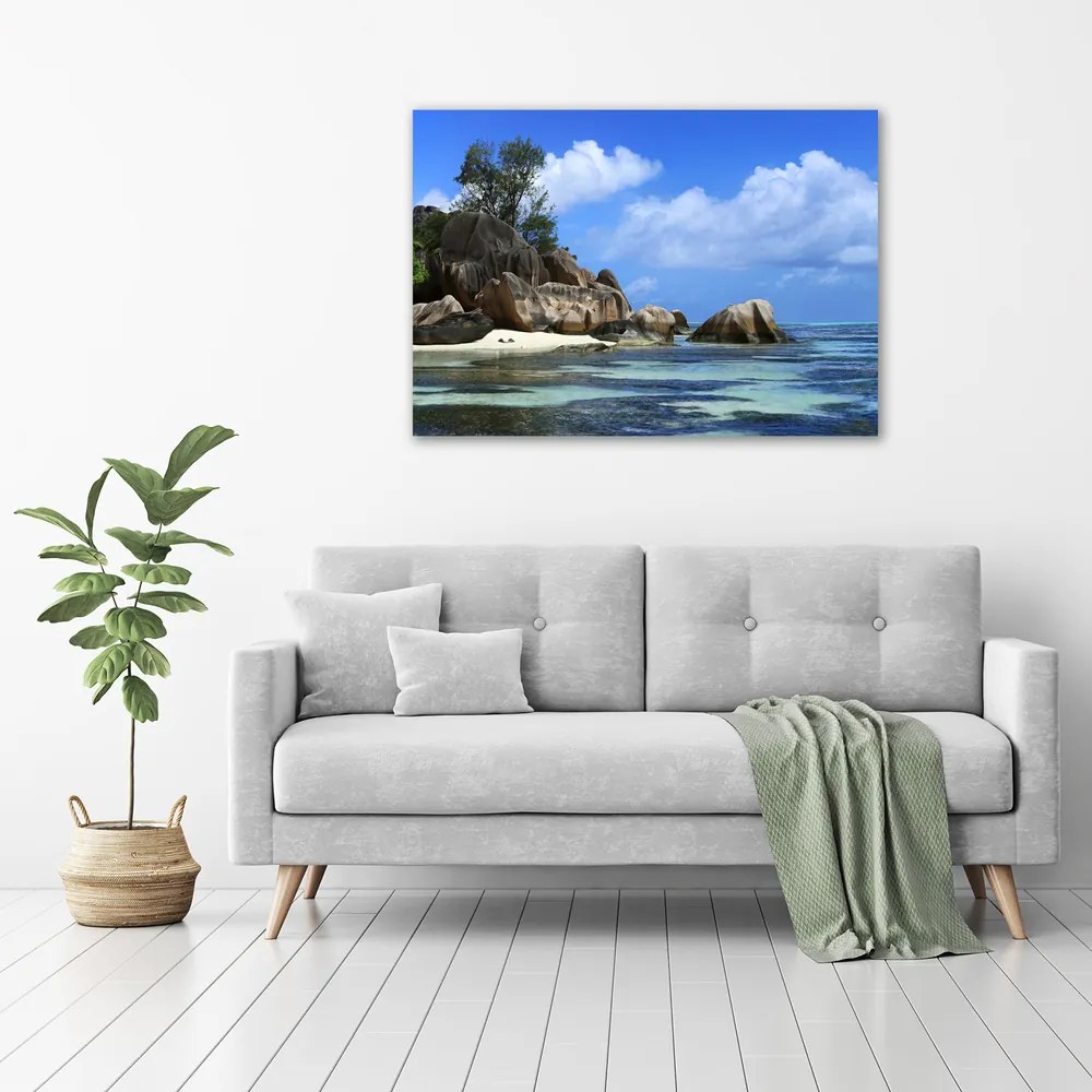 Tablou pe pânză canvas Seychelles panorama