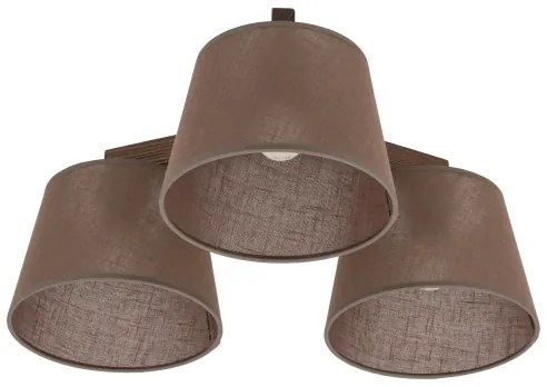 Brilagi - Lustră aplicată LATTE 3xE27/15W/230V pin/maro