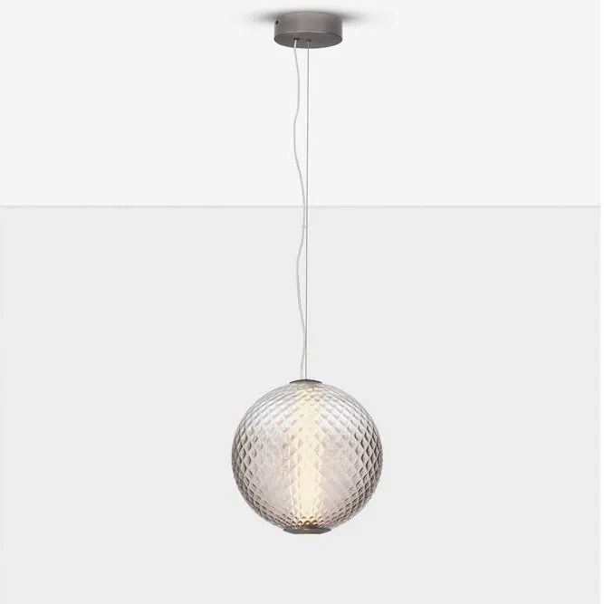 Lustra, Pendul LED, Sticla Maro Inchis, AORA, NVL-9191245