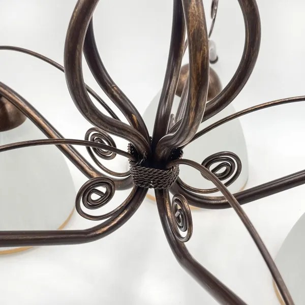 Lustră aplicată RETRO 5xE27/60W/230V patină bronz