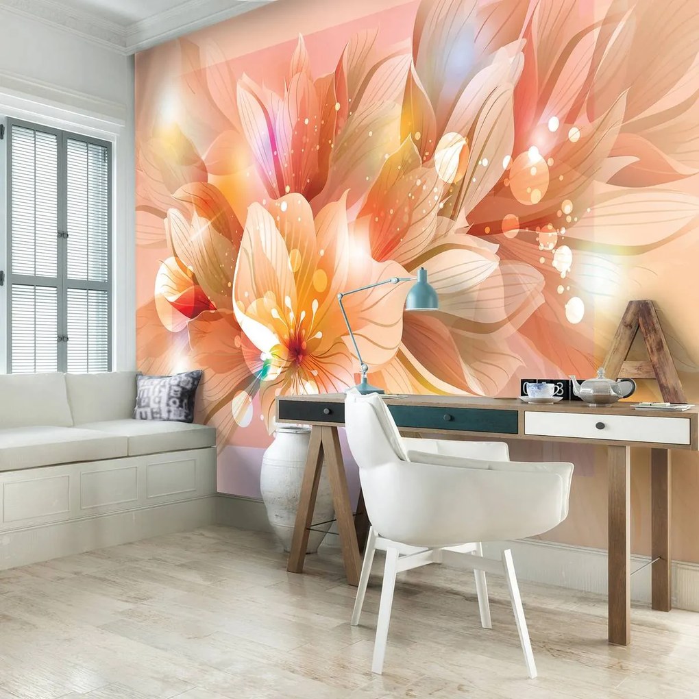 Fototapet - Arta florală - abstract (152,5x104 cm)