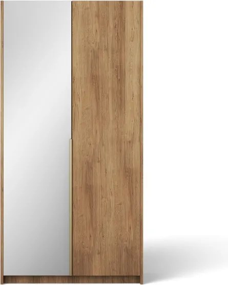 Dulap Alera II Hinged – cu oglindă – 100x58x204 cm – Stejar Artisan – Alera II Hinged Dulap – Varianta 2