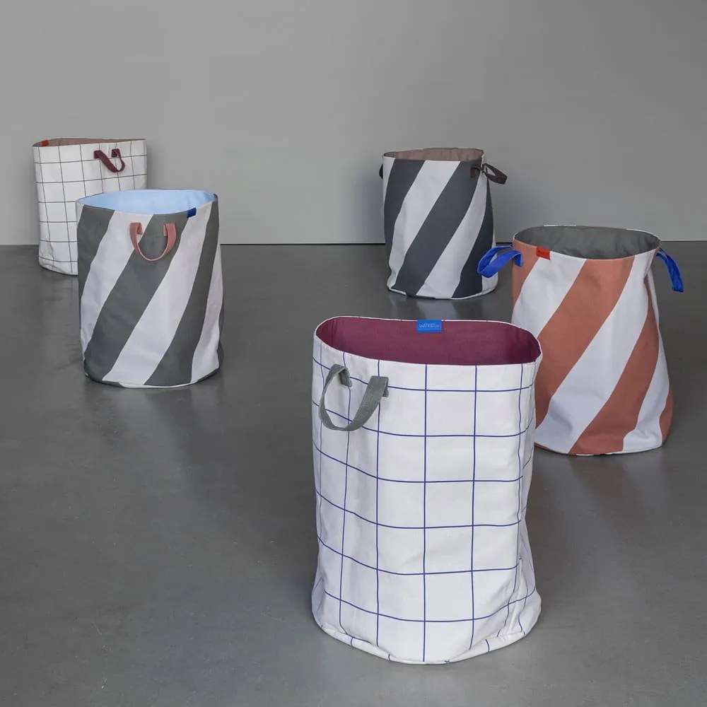 Coș de rufe crem din material textil 5 l Mesh – Mette Ditmer Denmark