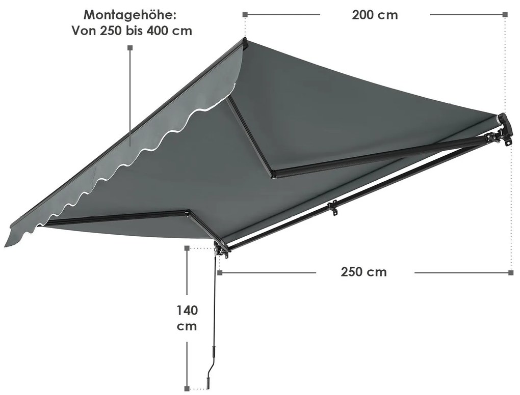 Copertina de tavan 250 x 200 cm gri