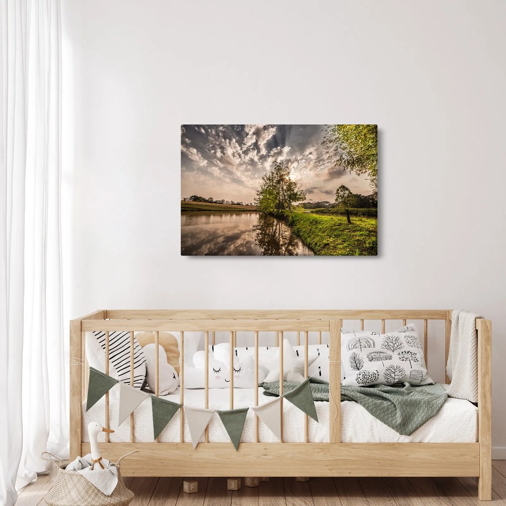 Tablou naturii cu raze de soae (90x60 cm)