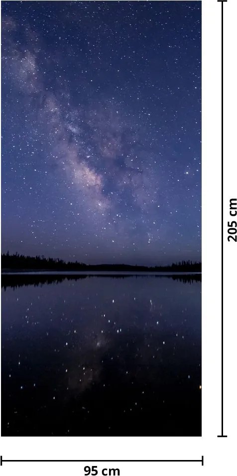 Fototapet pentru ușă - Cerul noaptea (95x205cm)