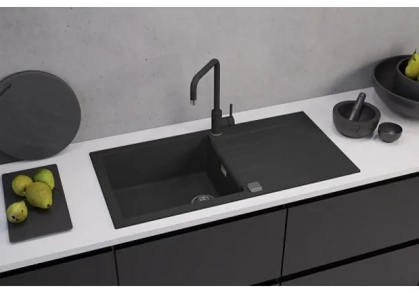 Chiuvetă de bucătărie ALVEUS 1140598 CADIT 100x50 cm negru