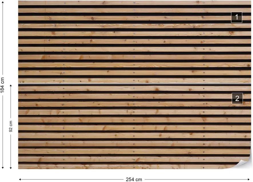 GLIX Fototapet - Wood Plank Texture Vliesová tapeta  - 254x184 cm
