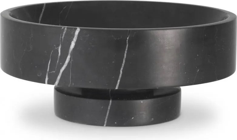Bol/ Obiect decorativ din marmura Santiago negru 114860 HZ