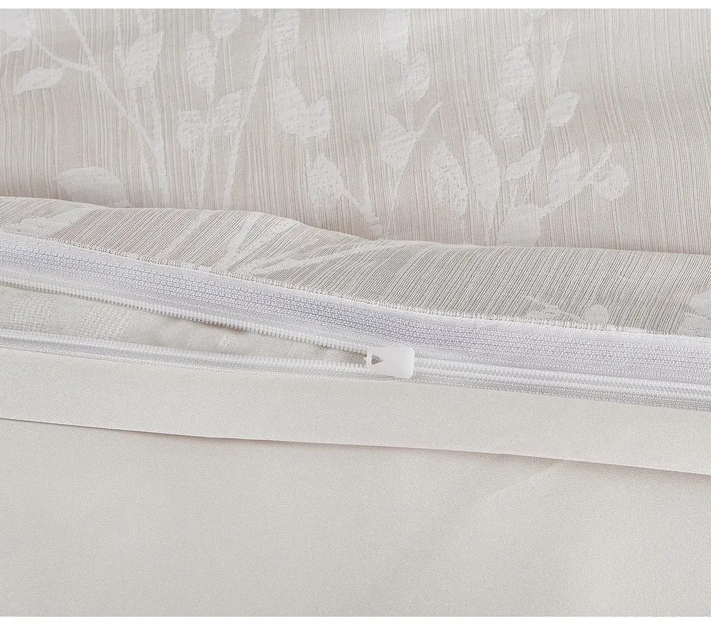 Lenjerie de pat bej din jacquard pentru pat de o persoană 140x200 cm Boston – My House