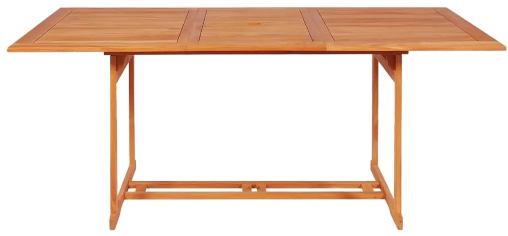 Set mobilier de gradina, 9 piese, lemn masiv de tec Dreptunghiular, 9