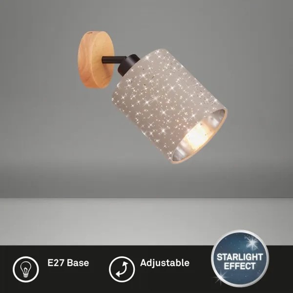 Spot de perete Briloner 2078-011 SPOTLIGHT 1xE27/25W/230V bej