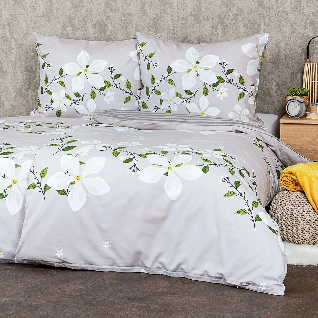 Lenjerie bumbac 4Home Jasmine Love, 220 x 200 cm, 2 buc. 70 x 90 cm