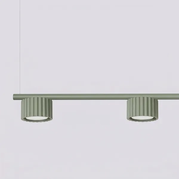 Sollux SL.2698 - Lustră pe cablu AURA 4xGX53/10W/230V verde