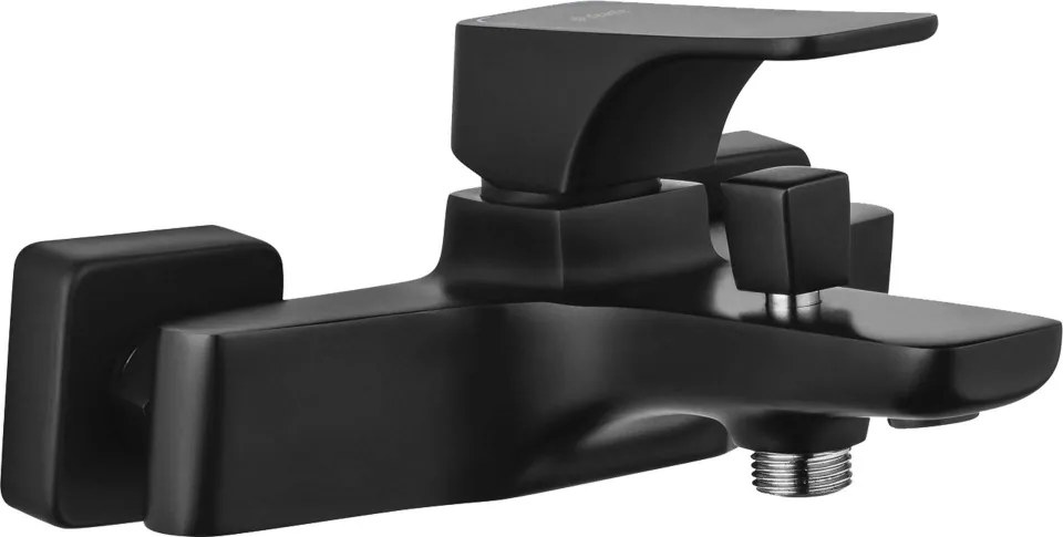 HIACYNT Baterie pentru cadă, montare pe perete Finisaj: Negru BQH_N10M
