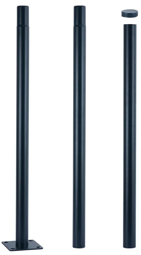 Brilagi - Tijă metalică antracit pentru stâlp iluminat exterior URBAN 3 m