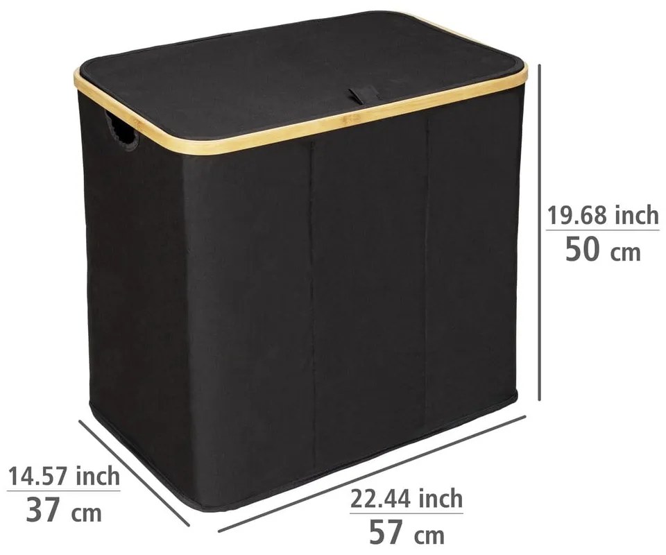 Coș de rufe din material textil 105 l Trio Ecori – Wenko