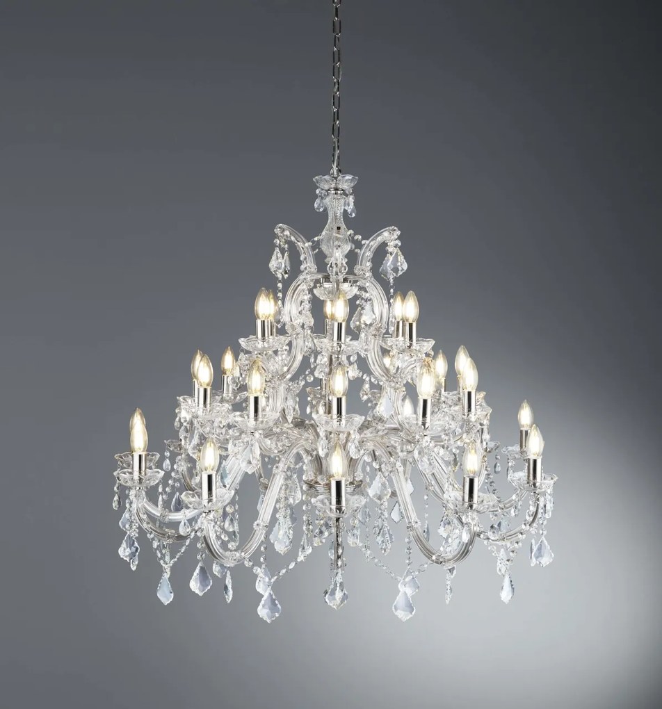 Candelabru XXL casa scarii design clasic Marie Theresea 30L 3314-30 SRT