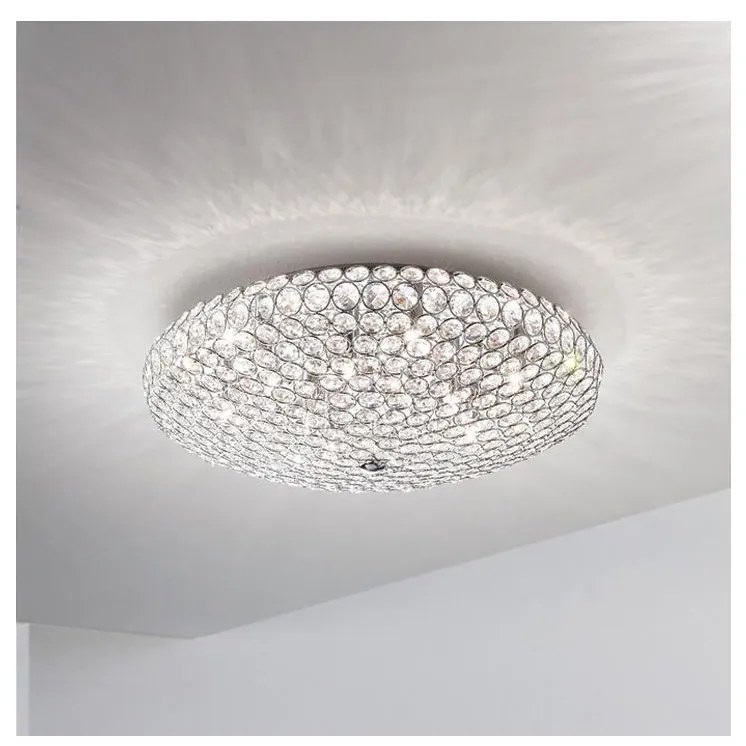 Plafonieră LED de cristal Ideal Lux KING 5xG9/3W/230V d. 38 cm crom