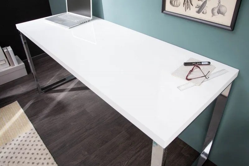 Birou elegant White Desk 160cm alb