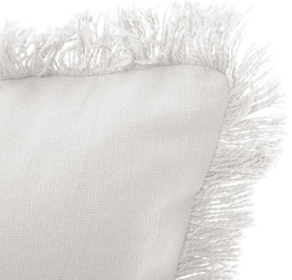 Perna decorativa cu franjuri Culoare ivory, FRINGE 30x50 cm