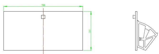 Dulap încălțăminte cu 2 compartimente Woodman Bode, gri închis