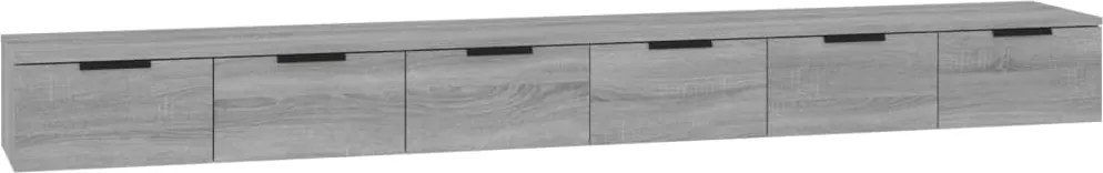 vidaXL Dulapuri perete, 2 buc., sonoma, 102x30x20 cm, lemn prelucrat