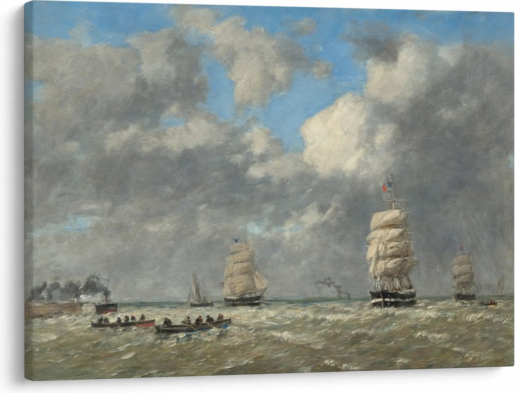 Tablou - Eugène Boudin, Le Havre, reproducere (70x50 cm)