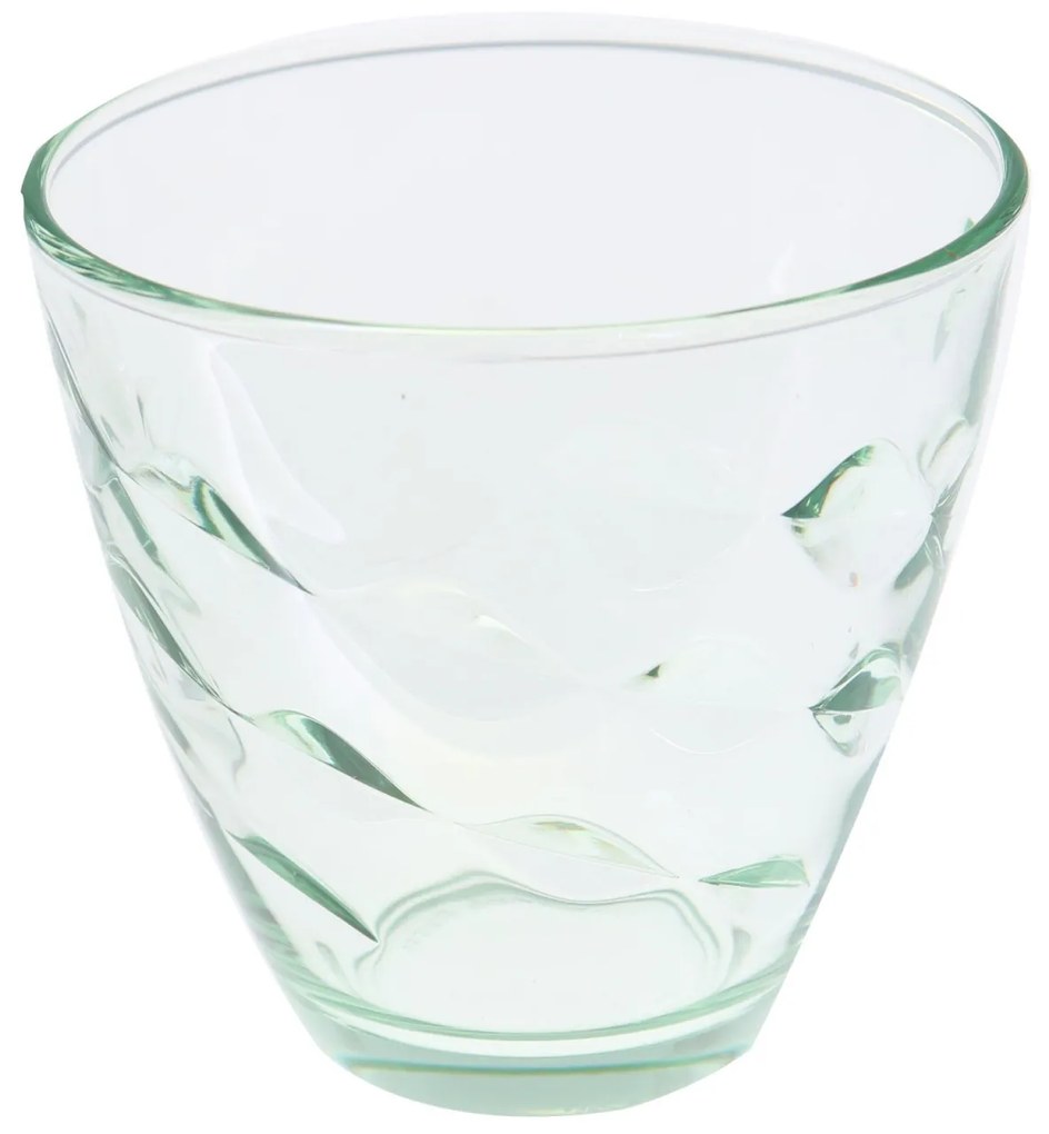 Pahar pentru apa   suc, sticla verde, 260 ml, set 6 bucati