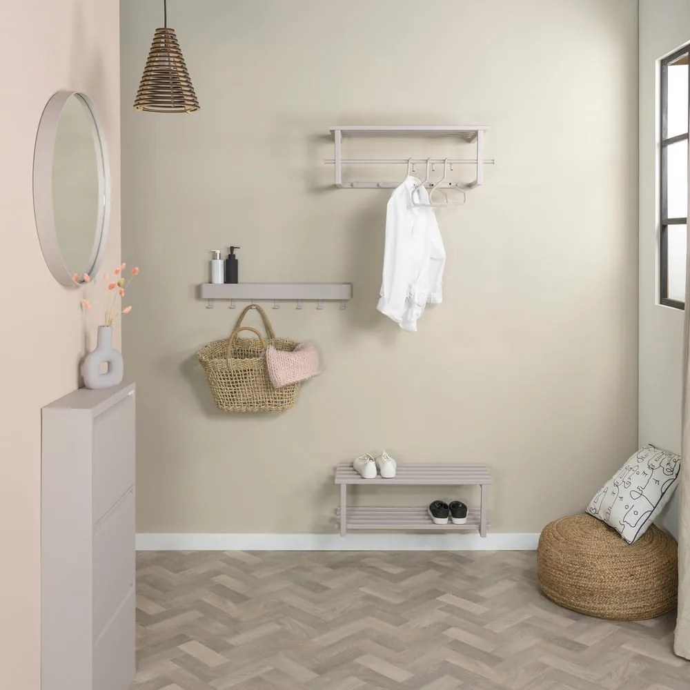 Pantofar taupe suspendat din metal 71x26x34 cm Marco – Spinder Design