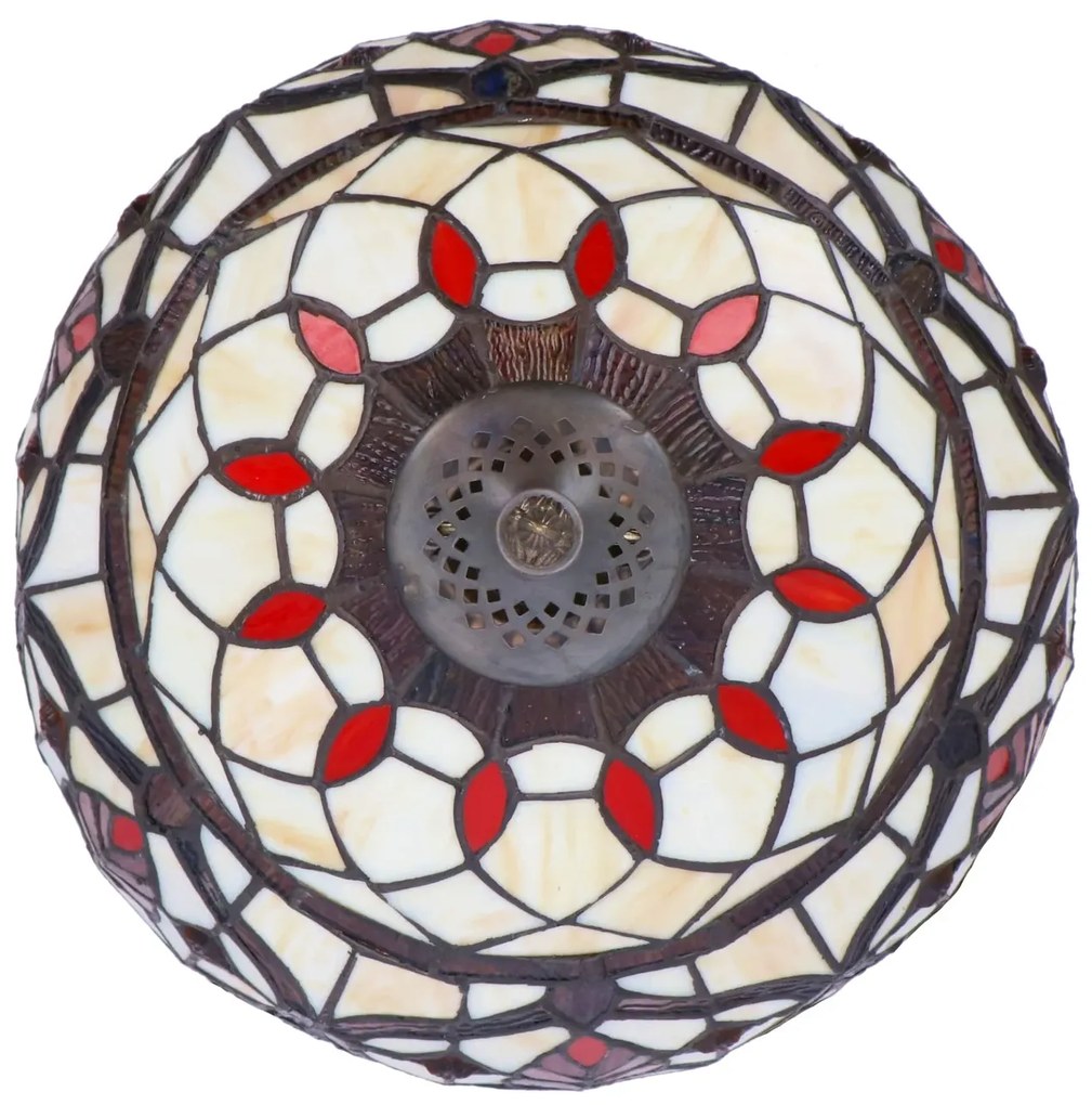 Lampa de masa Tiffany Leaf h 45 cm ,abajur 30 cm