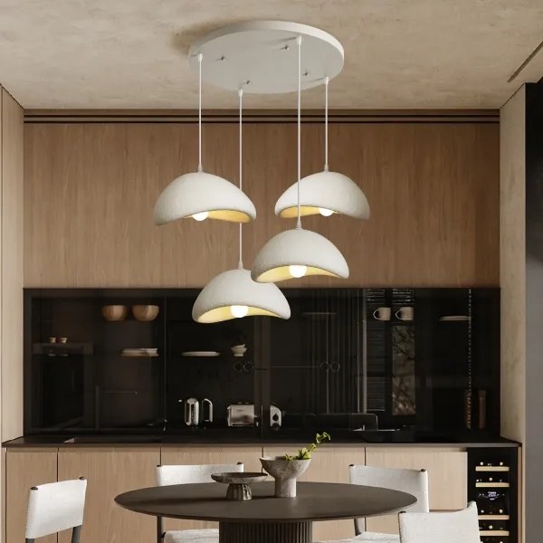 BRILAGI - Lustru suspendat pe cablu WABI SABI 4xE27/60W/230V alb