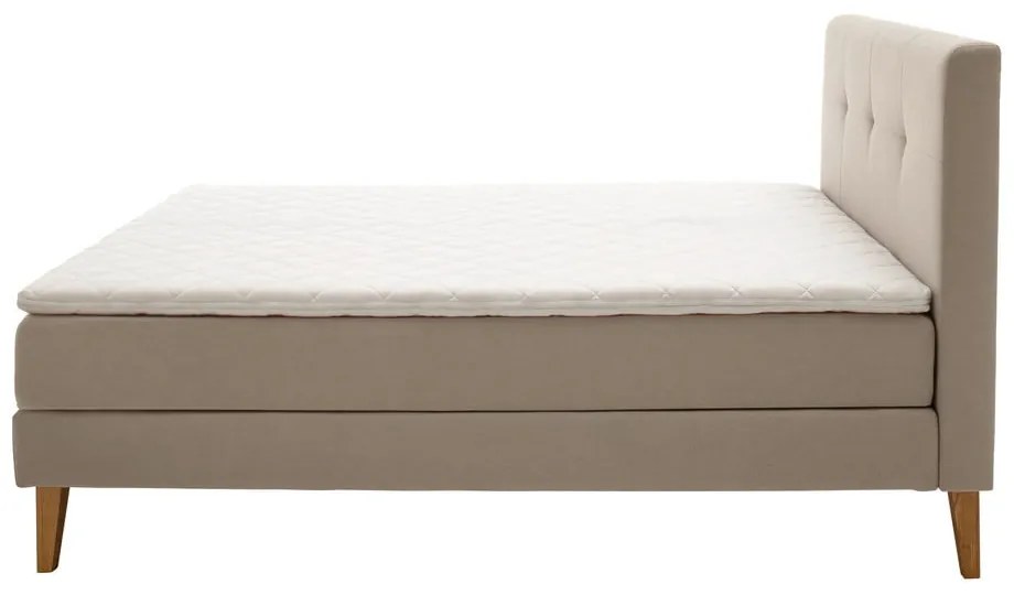 Pat boxspring bej 160x200 cm Stockholm – Meise Möbel