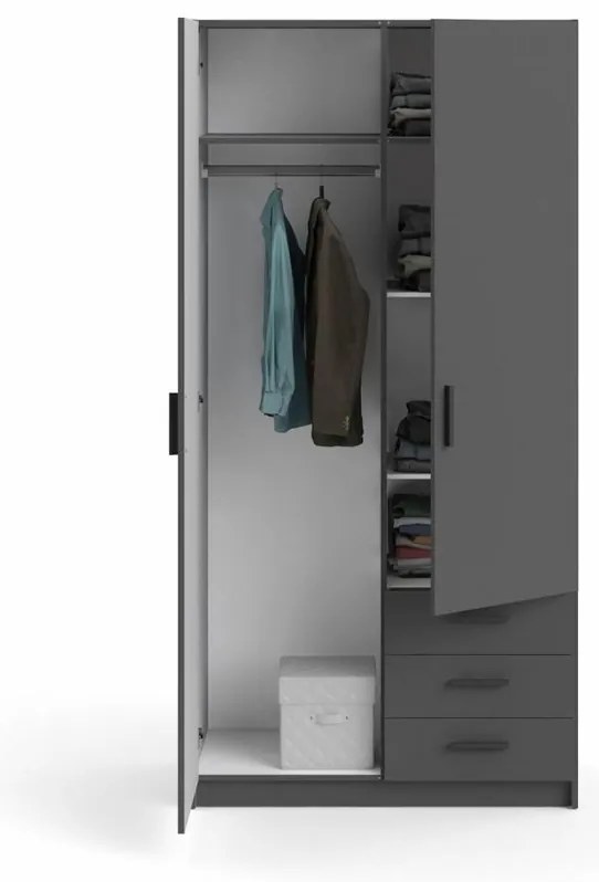 Dulap pentru haine Spike, gri