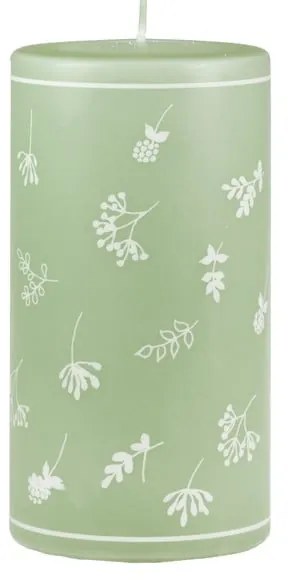 Lumânare Unipar Fleur, durată ardere 87 h, verde