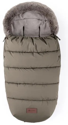 PETITE&MARS - Set sac de iarnă pentru copii 4 în 1 COMFY + mănuși pentru cărucior FURRY Mocha