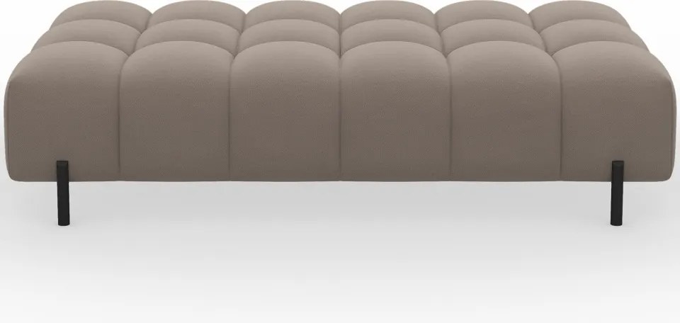 Taburet Tapitat cu Picioare Ferivo, beige plush – Sola 18