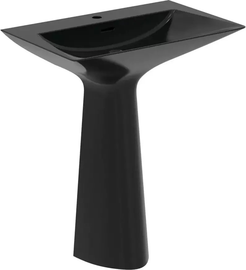 Lavoar freestanding Ideal Standard Atelier Tipo-Z negru lucios 74 cm