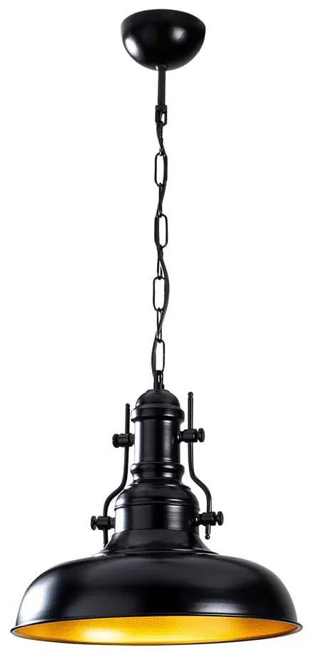 Lustră neagră cu abajur din metal ø 32 cm Berceste – Opviq lights