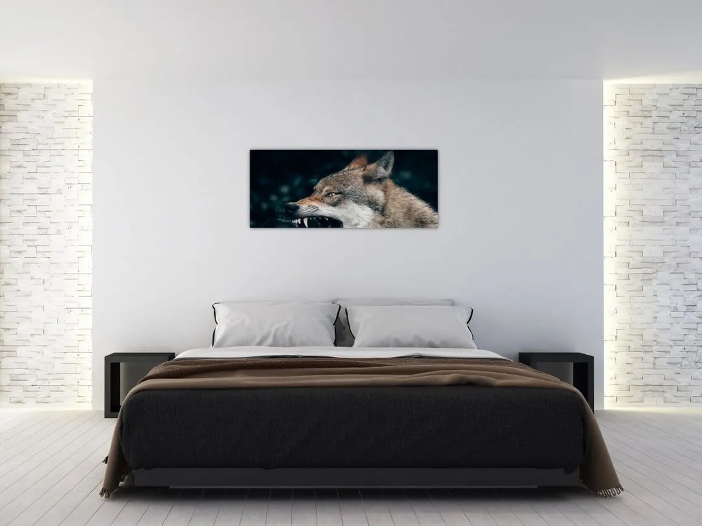 Tablou cu lup (120x50 cm)