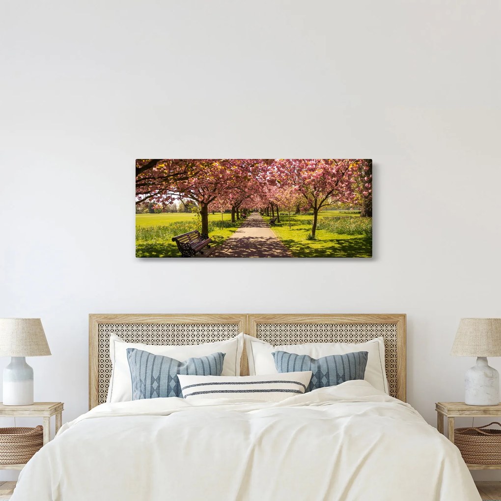 Tablou - livada cu cireși (120x50 cm)