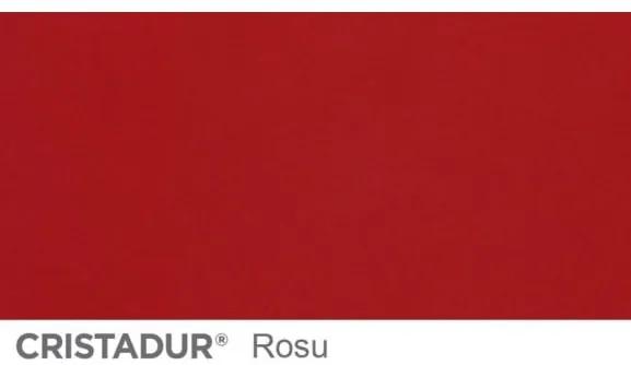 Chiuveta bucatarie Schock Mono D-100 Cristadur Rouge 765 x 510 mm, granit, reversibila, montare pe blat 76.5 x 51 cm