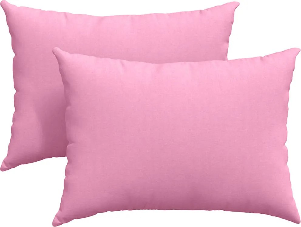 vidaXL Perne pentru canapea 2 pcs Roz 70 x 50 cm țesătură